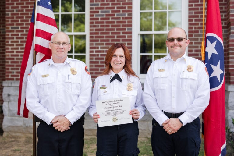 Business Owner Gwen Noe Receives State Firefighter Chaplain Honor
